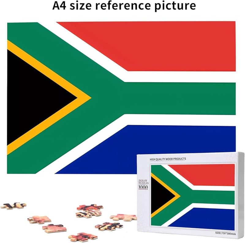 لغز علم جنوب إفريقيا 1000 قطعة للكبار ديكور المنزل 29.5 × 19.7 بوصة - Image 5